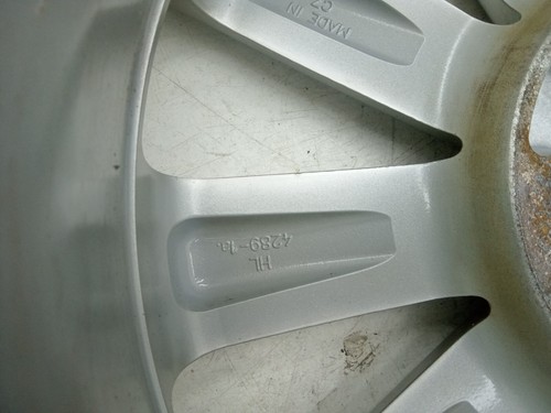 1 pezzo CERCHIO IN LEGA 17 POLLICI originale Suzuki Swift 6.5jx17 ET50 4289-1A - Foto 11 di 12