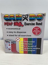 CanDo Perf 100 Low Exercise Band, 100 yard with perforations, Red: Light
