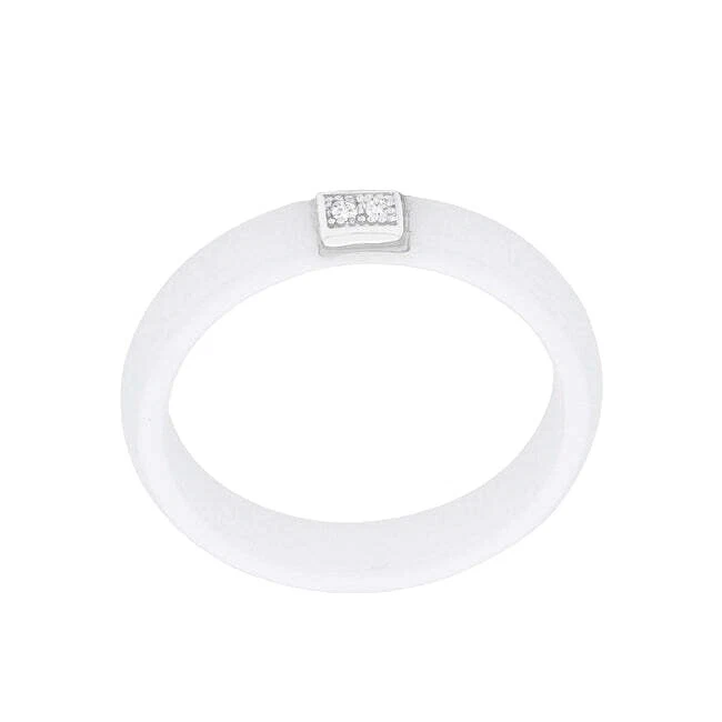 Anillos de moda cóctel de cerámica