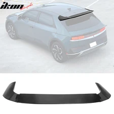 Fits 22-24 Hyundai Ioniq 5 IKON Style Matte Black Rear Roof Spoiler Wing ABS 3PC