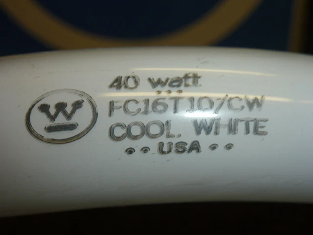 (2) WESTINGHOUSE 16" CIRCLINE FLUORESCENT LAMP BULB, 40W, COOL WHITE, T10 - Image 3 of 4