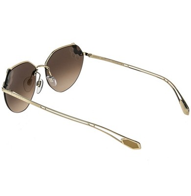BVLGARI BV6099 SERPENTEYES Gold Brown Snake Scales Metal Sunglass