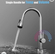 Brushed Nickel - WaterSong Touchless Kitchen Faucet Kitchen Faucet for Sink w/