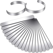 18 Pieces Bracelet Blanks Stainless Steel Bangle Blanks DIY Cuff Bracelet Blanks