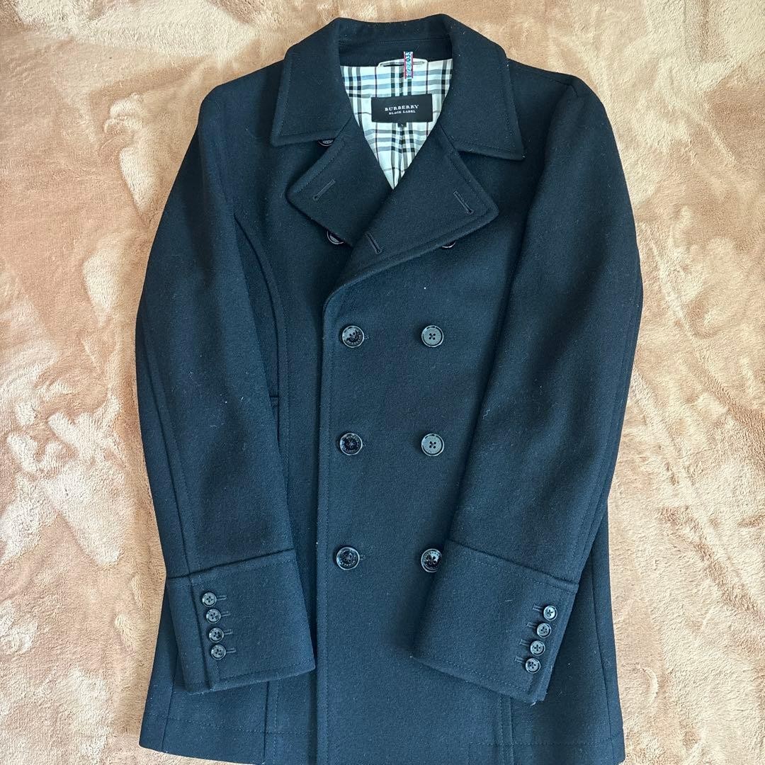 BURBERRY BLACK LABEL Peacoat Black Size L From Japan