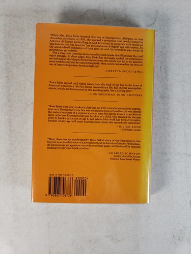 Rosa Parks: My Story SIGNED, 1st Edition, 3rd Printing (1992, Hardcover) Ticket - Imagen 5 de 19