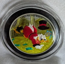 Castronomics Scrooge McDuck Hand Enameled Edition 2025 1 oz $2 Pure Silver Coin