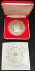 1997 Year of the Monkey Commemorative Silver Medallion Proof w/ 24k Overlay