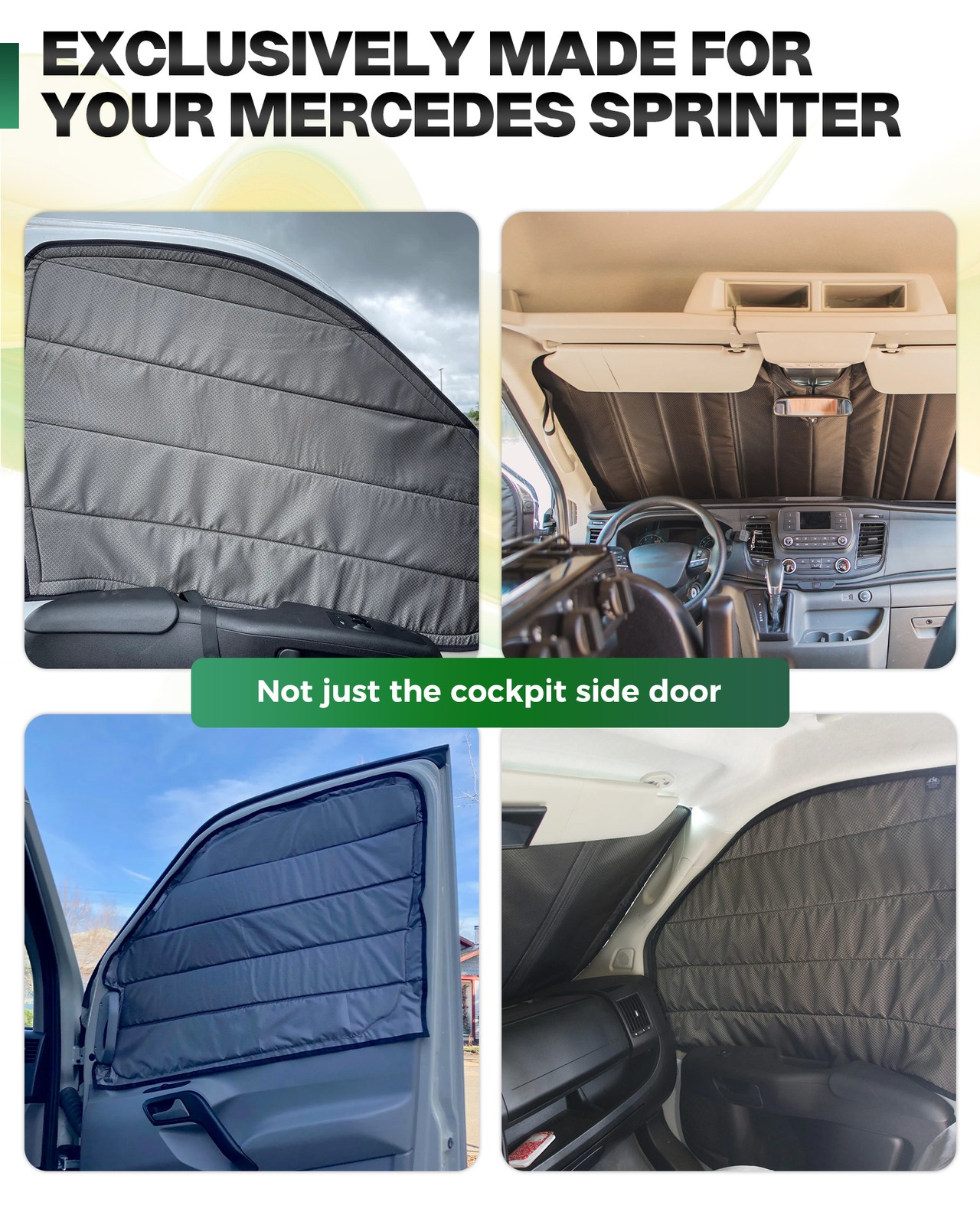 Van Window Covers for RAM Promaster 1500 2500 3500 2014+ Gray,Insulated Blackout thumbnail 7