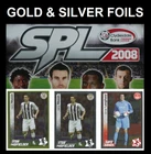 GOLD & SILVER FOIL Panini SPL Scottish Premier League 2008 Football Stickers