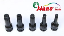 HANS TOOLS 1/2" Kraft Einsätze XZN-Profil Vielzahn Schlagschraubernuss M10-M18