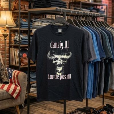 Danzig III How The Gods Kill Vintage Baumwolle Schwarzes Unisex T-Shirt