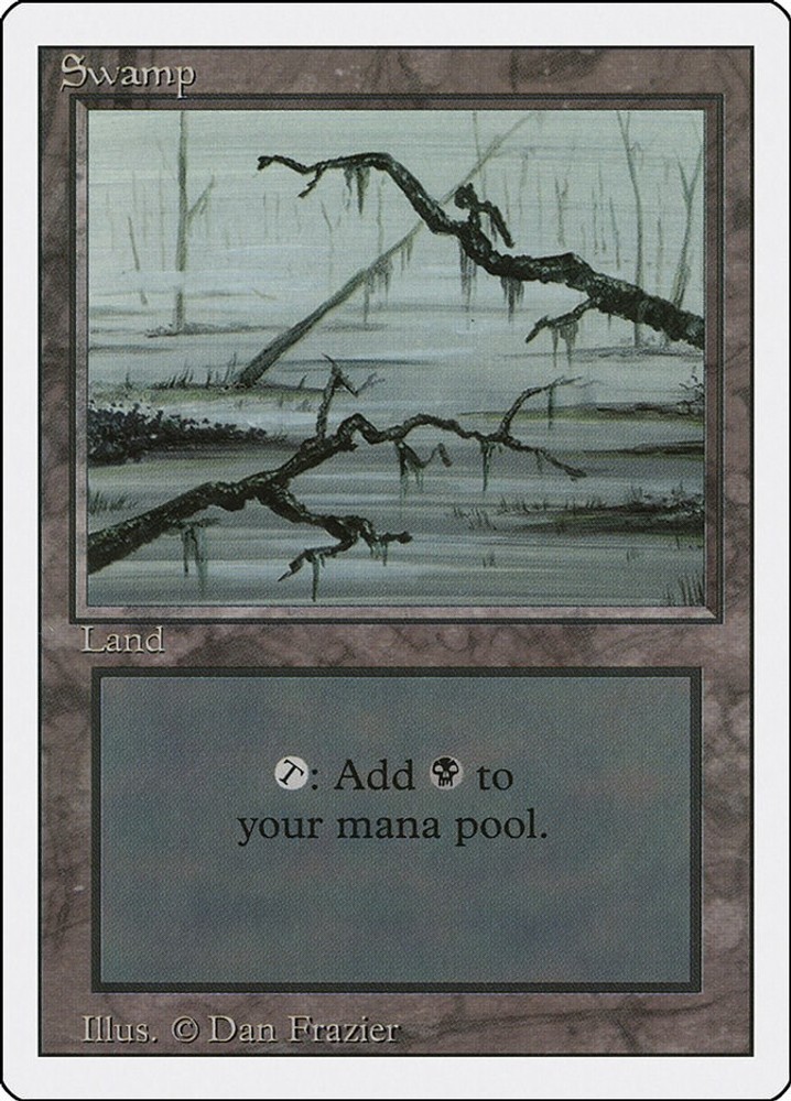Swamp (C) #300 (LP) Revised Edition (3ED) MTG