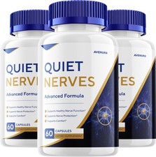 (3 Pack) Quiet Nerves for Men Capsules–QuietNerve Advanced Formula Natural Blend