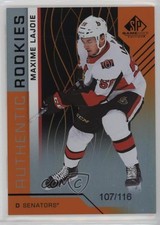 2018 SP Game Used Authentic Rookies Orange Rainbow 107/116 Max Lajoie Maxime g2u