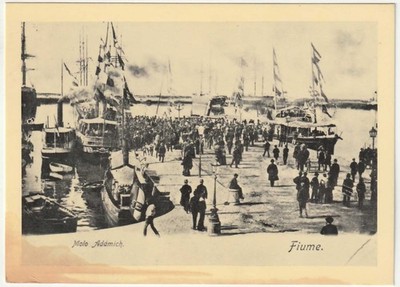 RIVER - CROATIA - CROATIA - ADAMICH PIER FROM A 1900 PHOTO -66853-