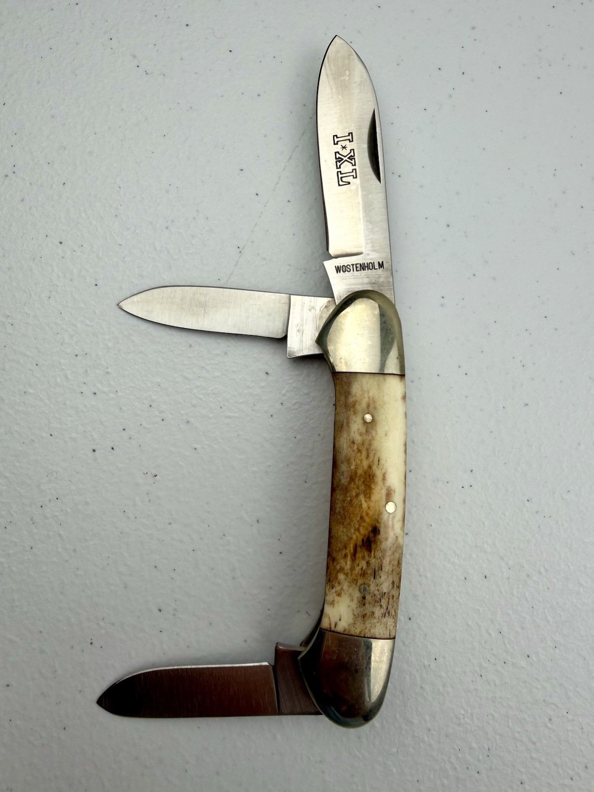 Vintage George Wostenholm I*XL Three Blade B0ne Canoe Knife
