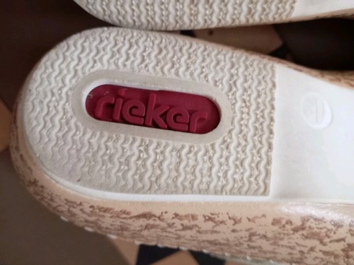 Rieker Beige Leather Mary Jane Comfort Shoes Size UK 6 EU 39. Hardly Worn. - Picture 12 of 14