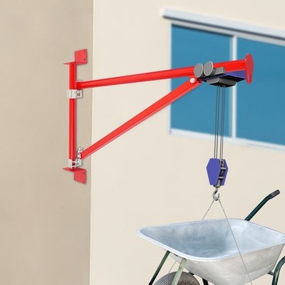 Crane Bracket Alloy Steel Hoist Bracket Crane Swing Arm Bracket Wall Mount 200kg