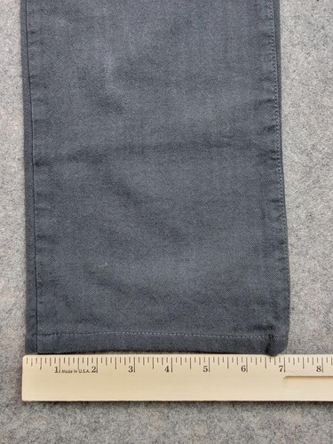 Etro Jeans Uomo 30 Grigio Regular Fit Spina di Pesce Twill Elasticizzato Made in Italy - Foto 17 di 19