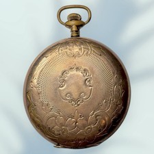 1920 Elgin 12s Pocket Watch W/ 10 Year Gold Filled Scepter Case For Repair