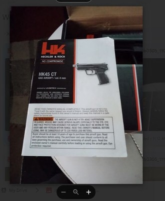 HK45 CT GBB Item#2275034 Production Date 5/2018 Manual & Magazine Included 