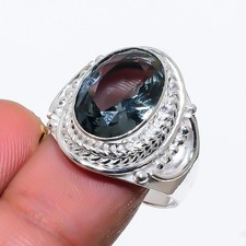Alexandrite Gemstone 925 Sterling Silver Jewelry All Size Ring For Gift