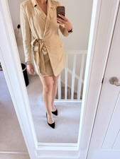 H&M blazer dress brown size 38 worn once