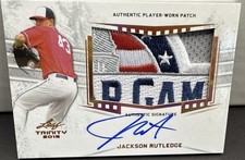 Jackson Rutledge RC Auto Patch RARE ALL STAR PATCH 2018 Washington Nationals