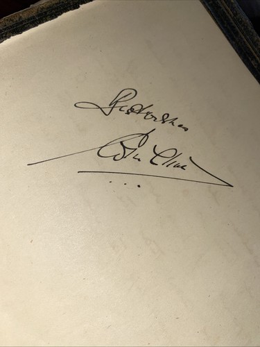 Colin Clive Signed Page Frankenstein Lovely Clean Copy