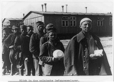 Blick,das polnische Gefangenenlager,Polish prisoners,war,World,lines,bowls,1939
