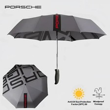 NEW Porsche Drivers Selection Auto Folding Umbrella - Official & Compact Gift