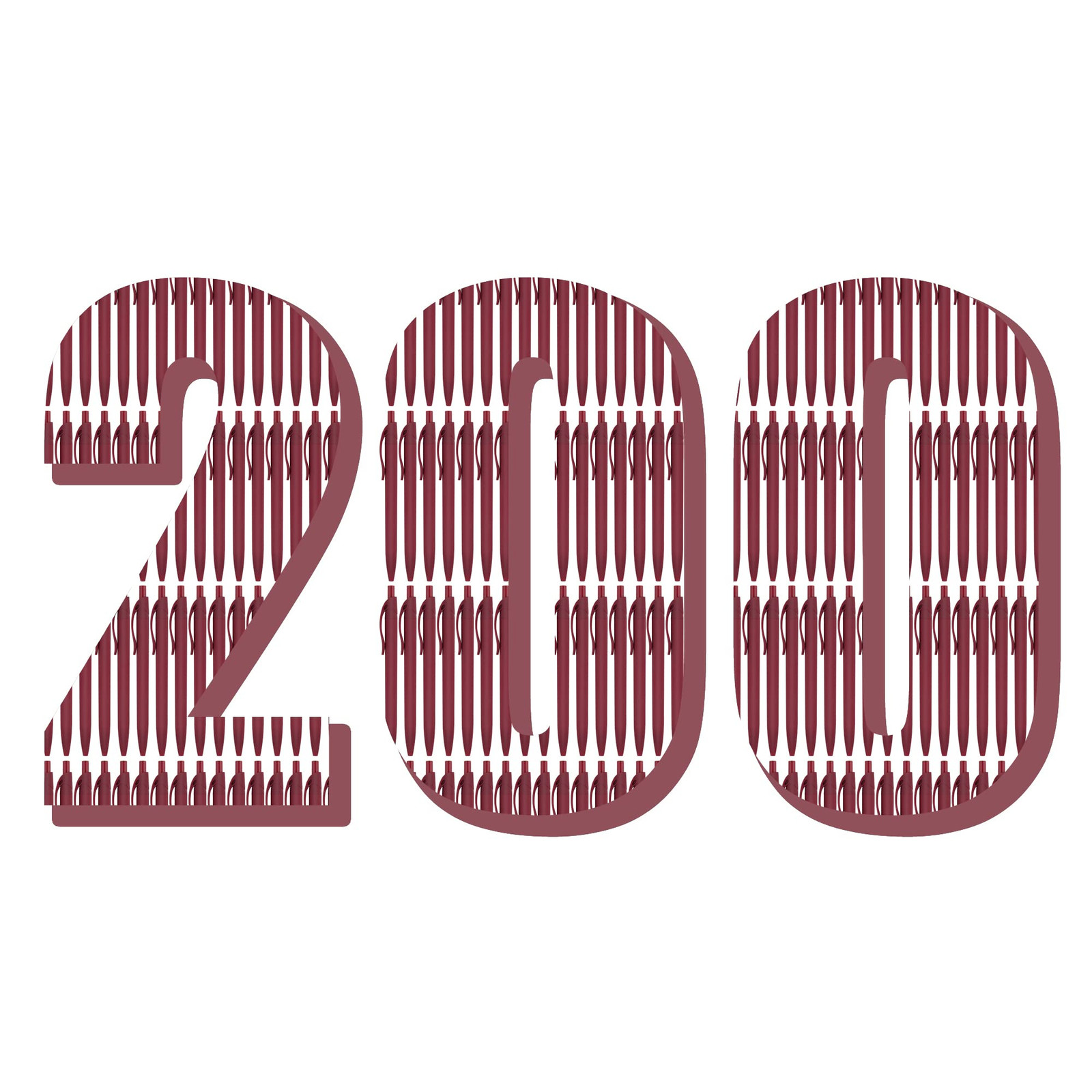 Pens Bulk, 200 Pack No Bleed Burgundy Red Barrel Click Pens, Wholesale Retrac...-image