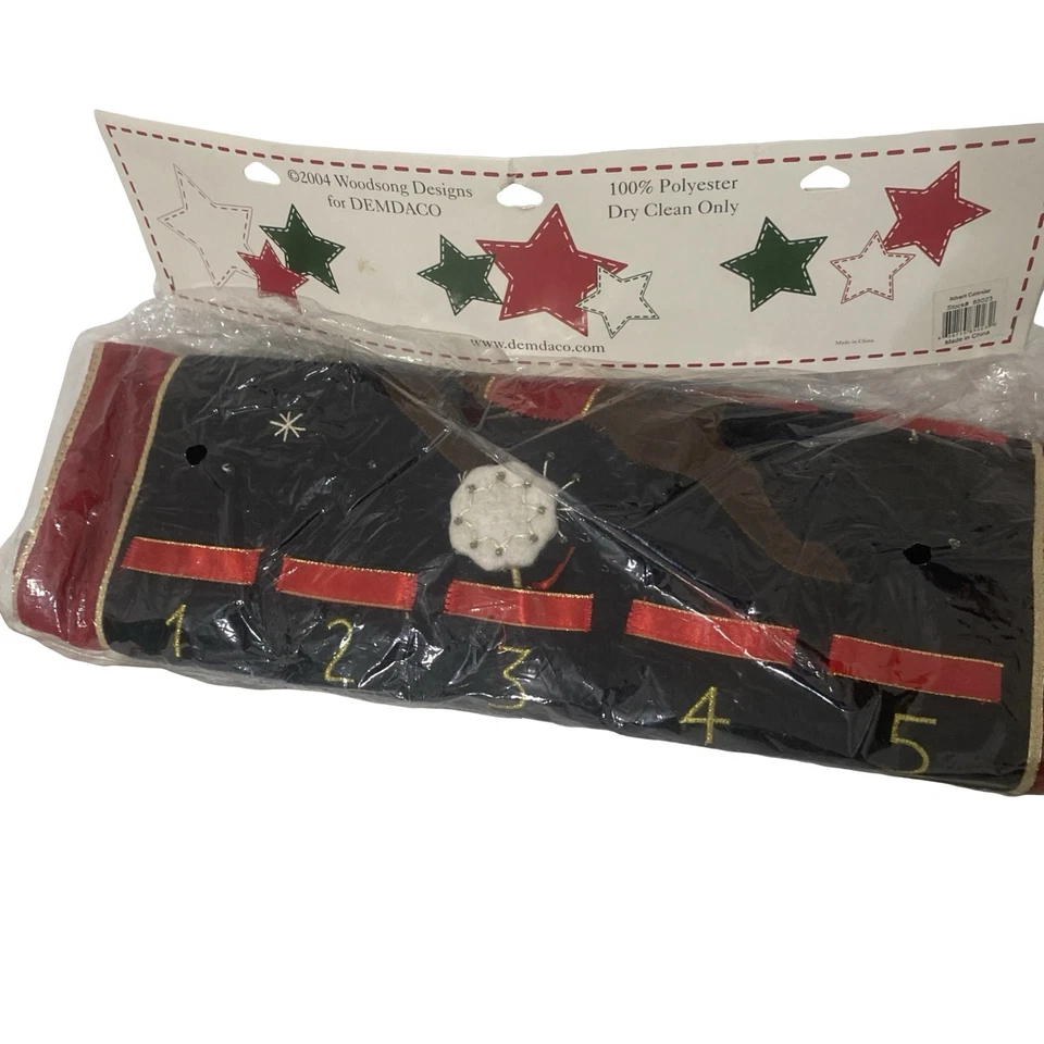 Calendario colgante de pared de renos de Navidad cuenta regresiva de vacaciones nuevo con etiquetas Foto 4 de 4