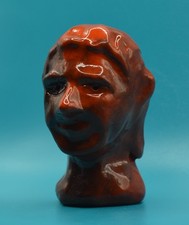"Orange Aladdin" - Experimental Original Clay Sculpture. Hand made & glazed.