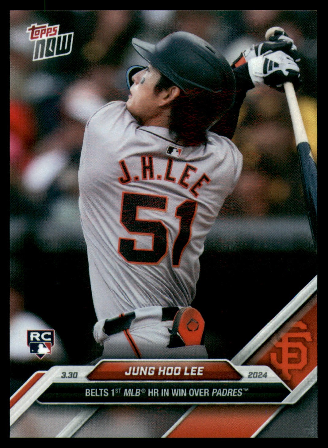 2024 Topps Now #19 Jung Hoo Lee RC Rookie Card