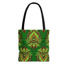 Green Bulbs Flowers Multi Color BRAND NEW MODERN Tote Bag (AOP)