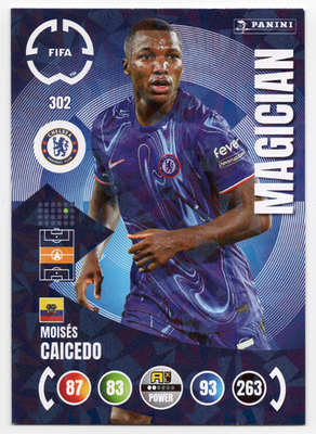 302. Moisés Caicedo | Magician | Panini FIFA Club World Cup 2025