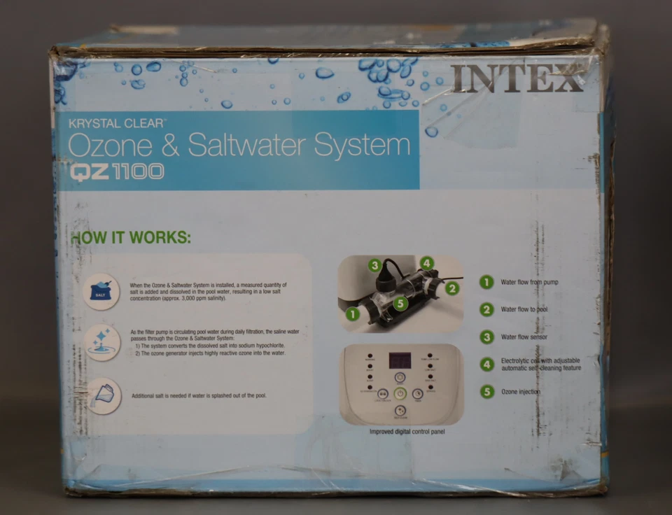 INTEX 26665EG QZ1100 Krystal Clear Saltwater System for up to 15000 Gallon - Image 2 of 3