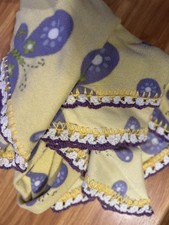 Butterfly Handmade Fleece Tie Blanket