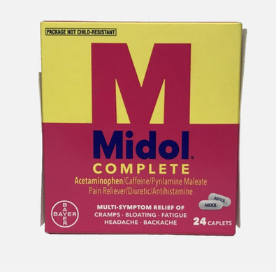 7/27 Midol Complete Gelcaps 24ct: Midol Complete Menstrual Pain Relief Gelcaps