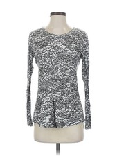 David Cline Women Silver Long Sleeve T-Shirt S