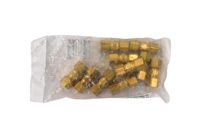 Parker 62C-6 Brass Compression Union Tube Connector Fittings PK-10 Made USA New