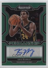 2022-23 Panini Prizm Draft Picks College Penmanship Green Kris Murray Auto 10a4