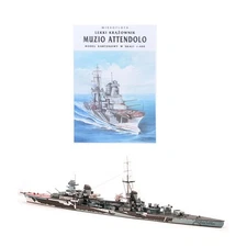 New 1/400 Italy Muzio Attendolo Light Cruiser Paper Model Unassembled Kit