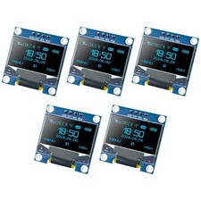 5 Pcs 0.96 Inch OLED I2C IIC Display Module 12864 128x64 Pixel SSD1306 Mini -...