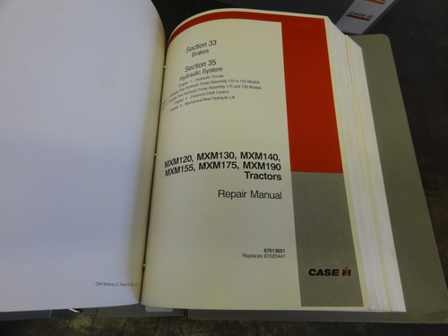 Case MXM120 MXM130 MXM140 MXM155 MXM175 MXM190 Tractors Repair Service Manual - Picture 9 of 18