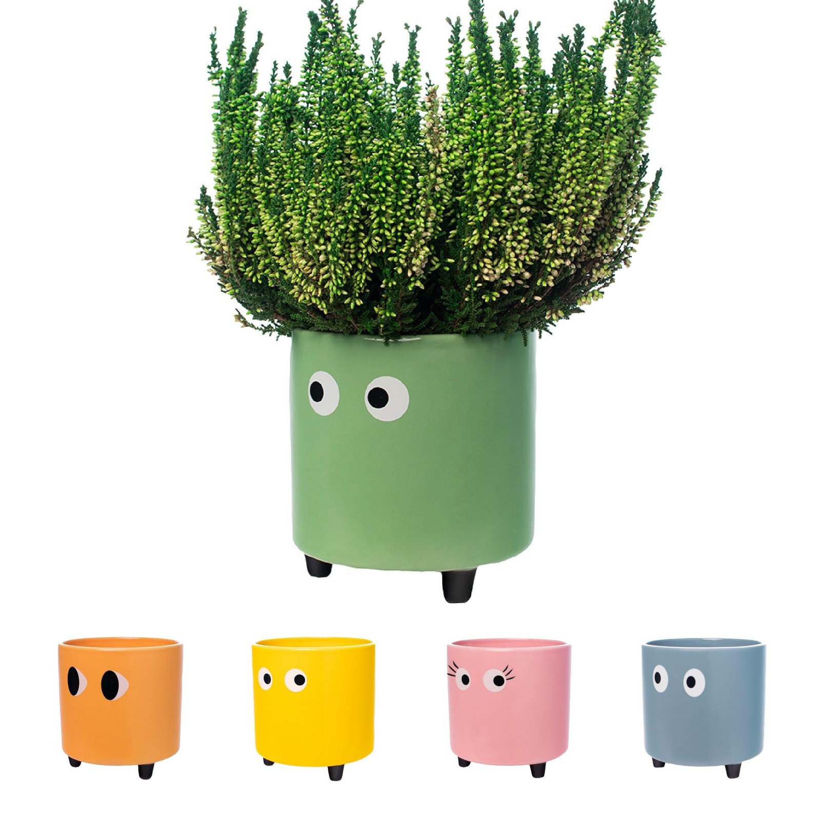 Pot de fleurs original œil Fisura en céramique durable pour plante