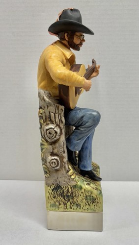 Vintage Hank Williams Jr. McCormick Whiskey Decanter- Working Music Box Bocephus - Picture 5 of 24