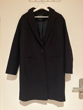 Wollmantel Schwarz Wintermantel Kurzmantel C&A Premium italienische Wolle